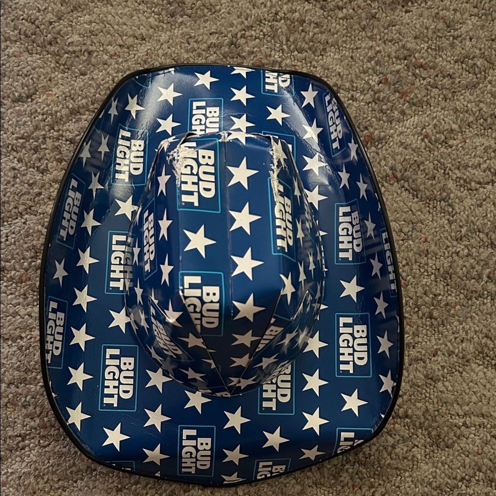 Bud Light Blue Cowboy Hat